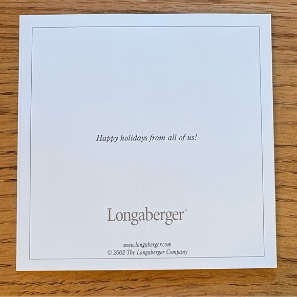 Longaberger "Claire" Collectors Club Snow Days 2002 Snowflake Ornament in box - Picture 6 of 9